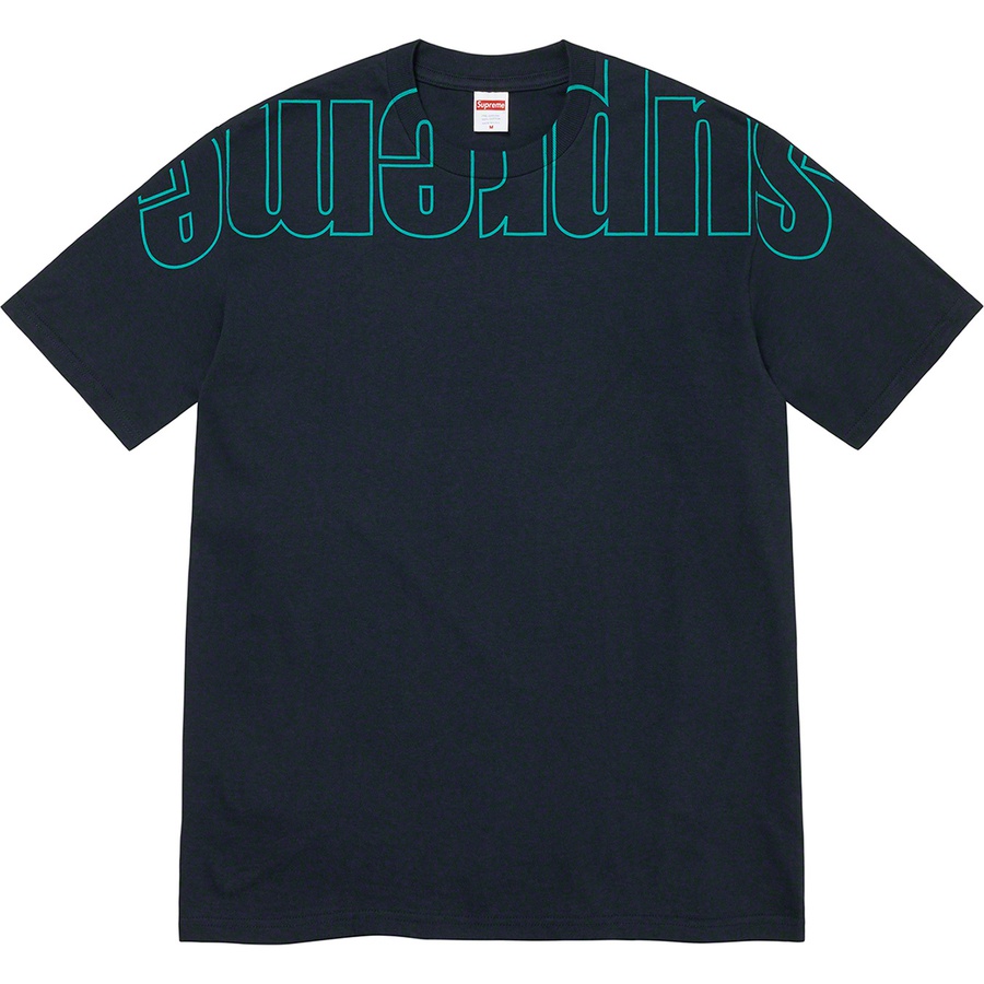 Details on Upside Down Tee Navy from fall winter
                                                    2022 (Price is $40)