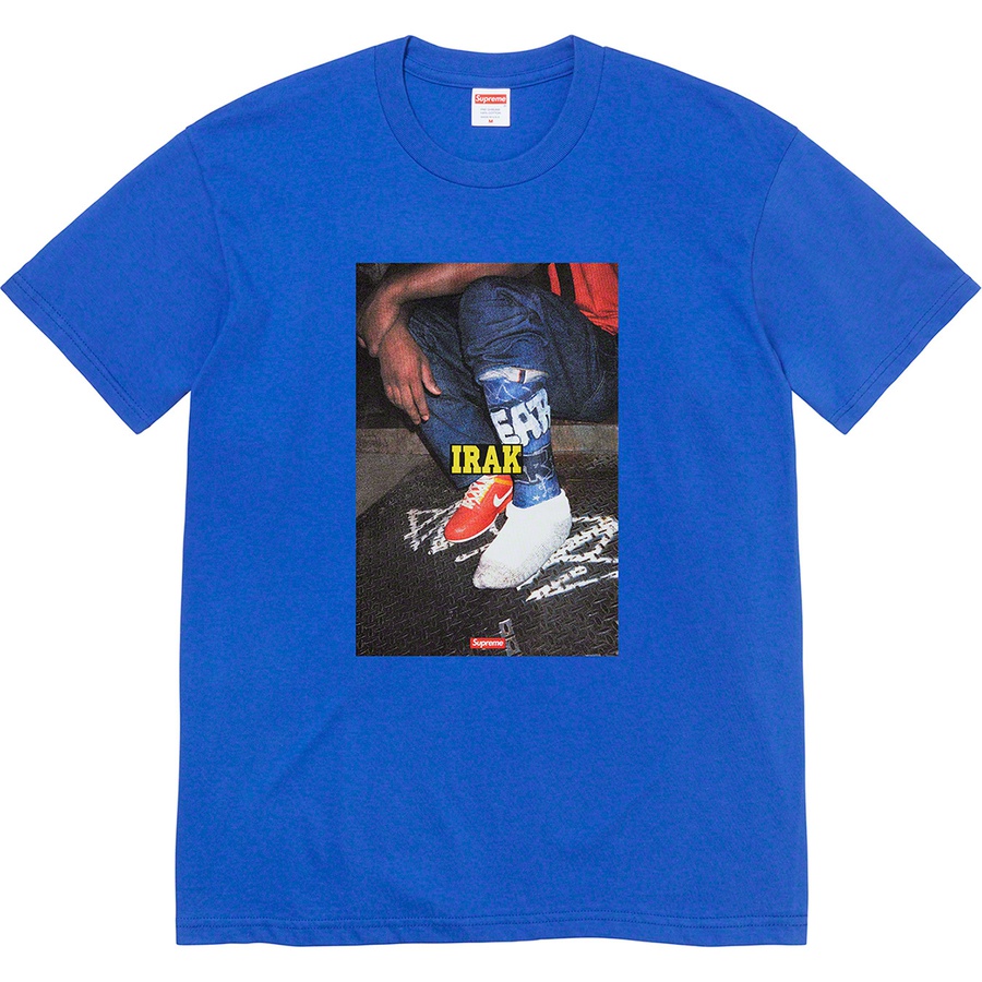 Details on Supreme IRAK Cast Tee Royal from fall winter
                                                    2022 (Price is $44)