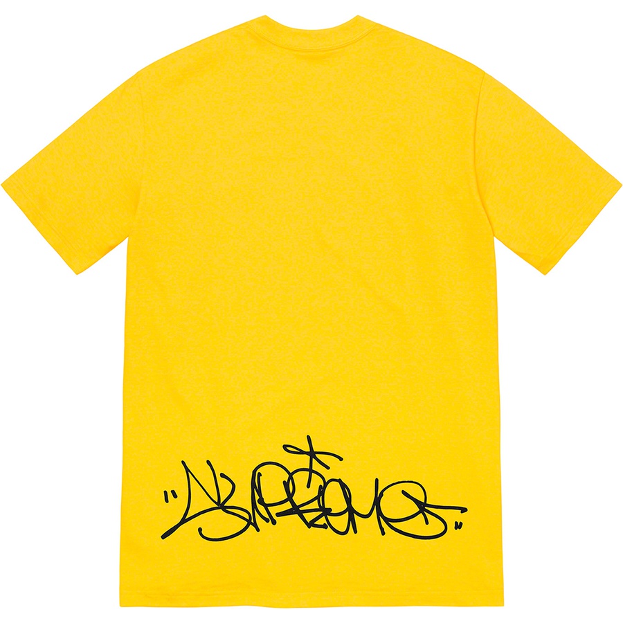 Details on Supreme IRAK Cast Tee Yellow from fall winter
                                                    2022 (Price is $44)