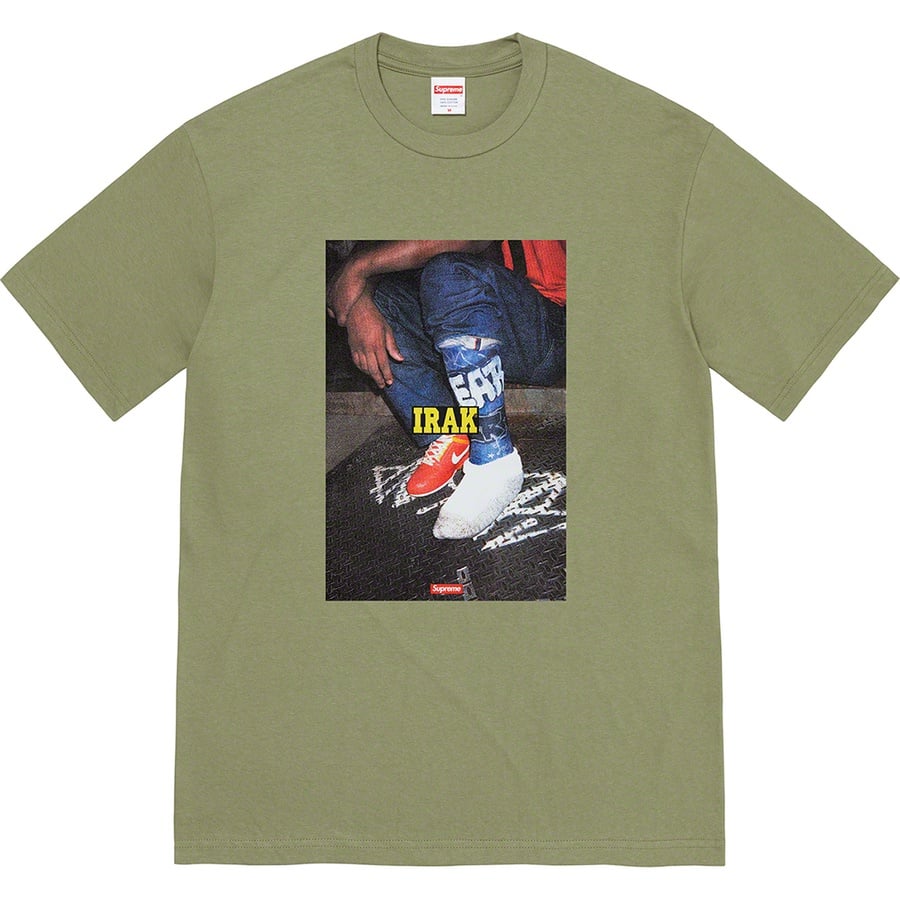 Details on Supreme IRAK Cast Tee Light Olive from fall winter
                                                    2022 (Price is $44)