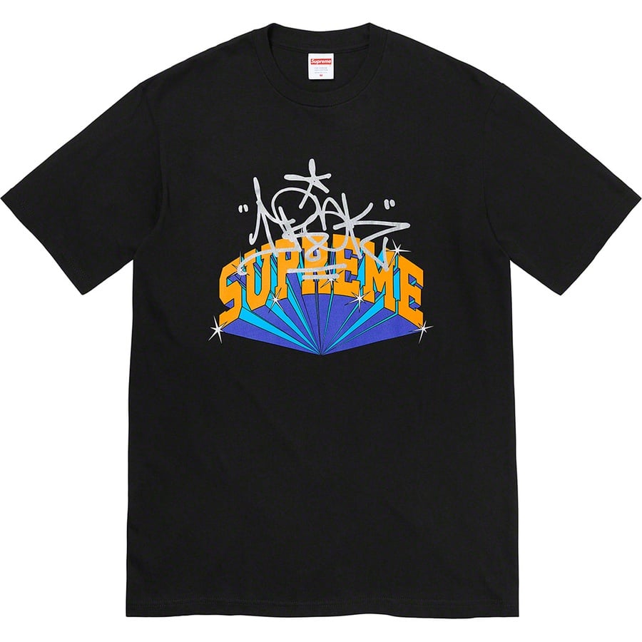 Details on Supreme IRAK Arc Tee Black from fall winter
                                                    2022 (Price is $44)