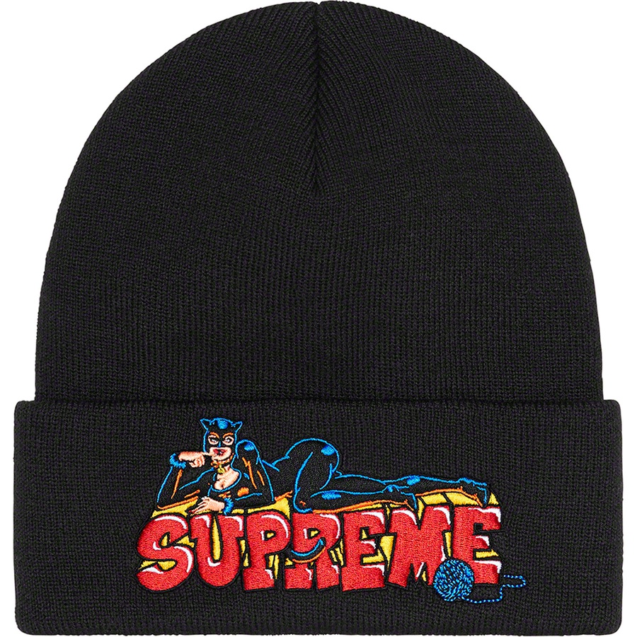 Details on Catwoman Beanie Black from fall winter
                                                    2022 (Price is $38)