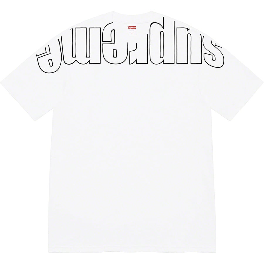 Details on Upside Down Tee White from fall winter
                                                    2022 (Price is $40)