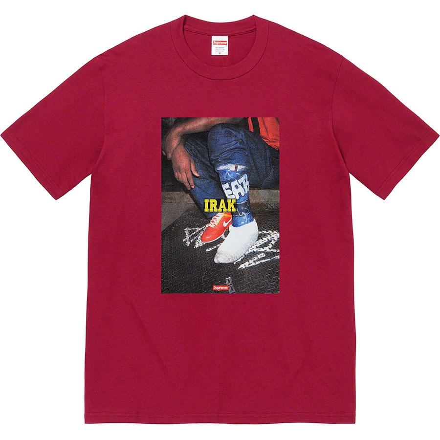 Details on Supreme IRAK Cast Tee Cardinal from fall winter
                                                    2022 (Price is $44)