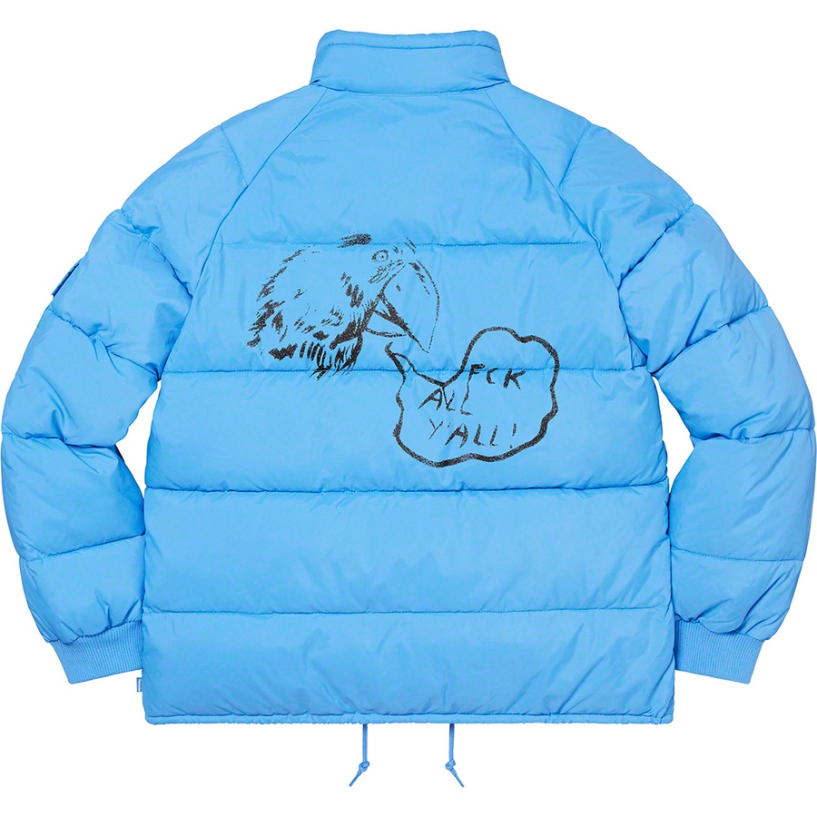 Details on Raymond Pettibon Mechanics Jacket Light Blue from fall winter
                                                    2022 (Price is $238)