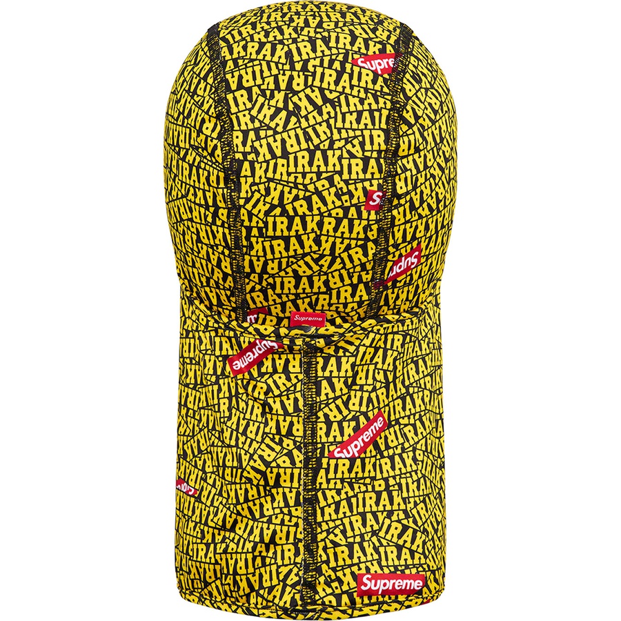 Details on Supreme IRAK Lightweight Balaclava Yellow from fall winter
                                                    2022 (Price is $48)