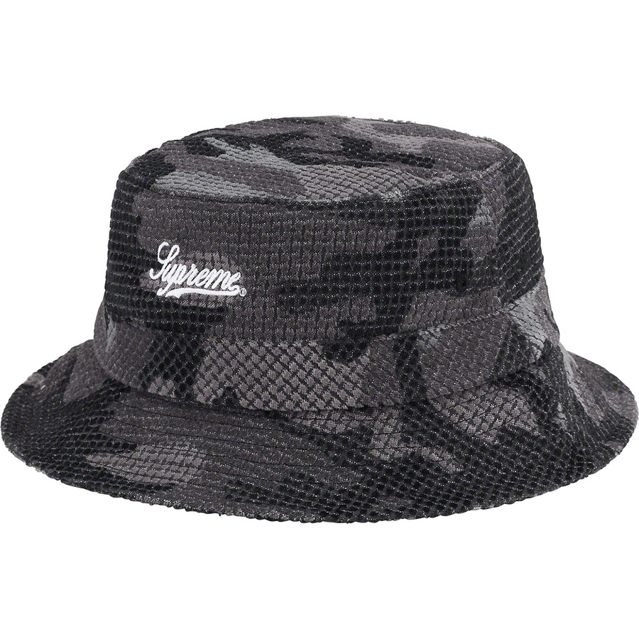 Details on Camo Grid Velvet Crusher Black Camo from fall winter 2022 (Price is $60)