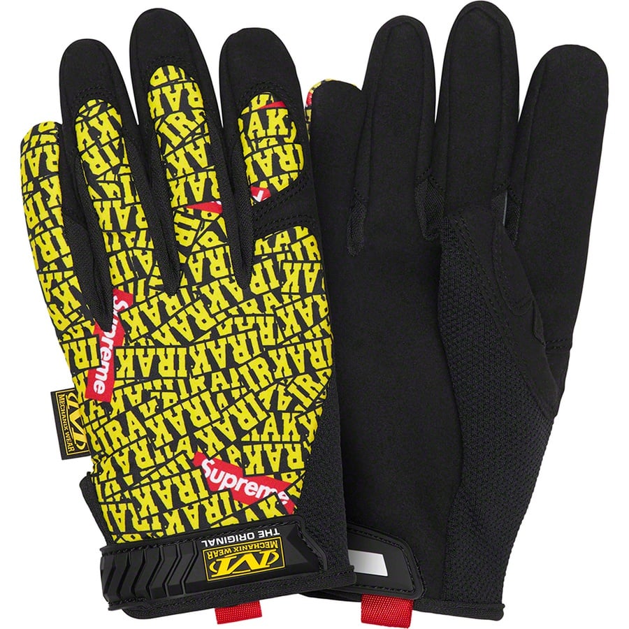 Details on Supreme Mechanix IRAK Work Gloves Yellow from fall winter 2022 (Price is $48)