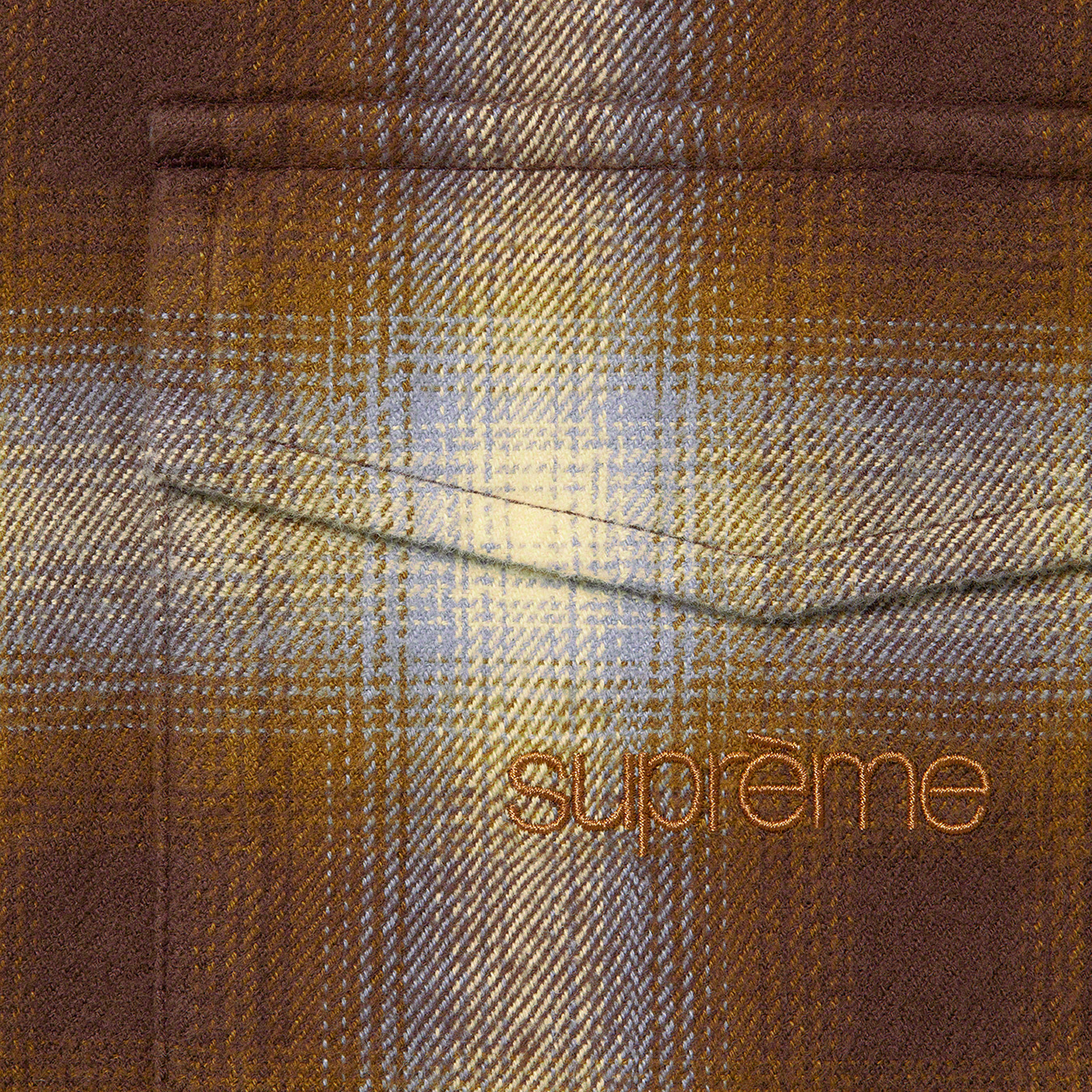 Shadow Plaid Flannel Zip Up Shirt - fall winter 2022 - Supreme