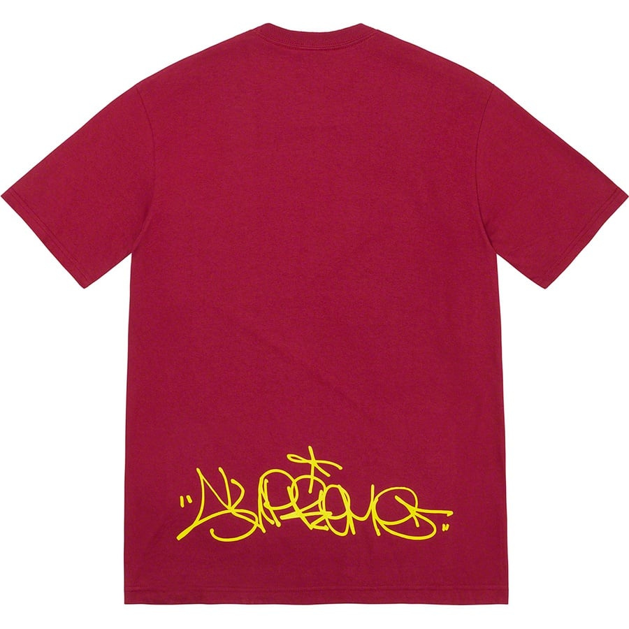 Details on Supreme IRAK Cast Tee Cardinal from fall winter
                                                    2022 (Price is $44)