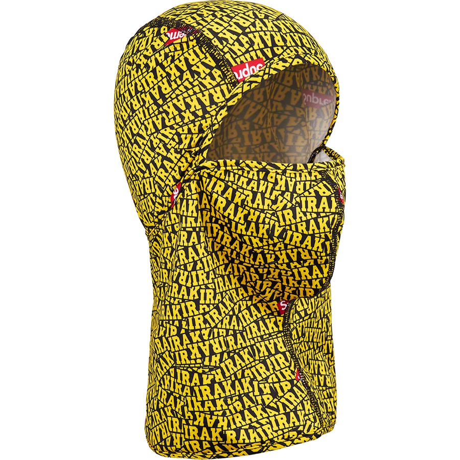 Details on Supreme IRAK Lightweight Balaclava Yellow from fall winter
                                                    2022 (Price is $48)