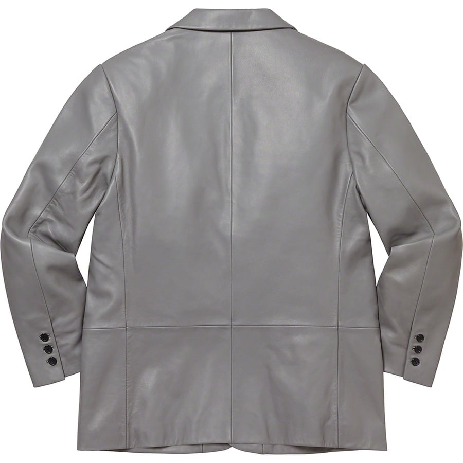 Details on Leather Blazer Grey from fall winter
                                                    2022 (Price is $498)
