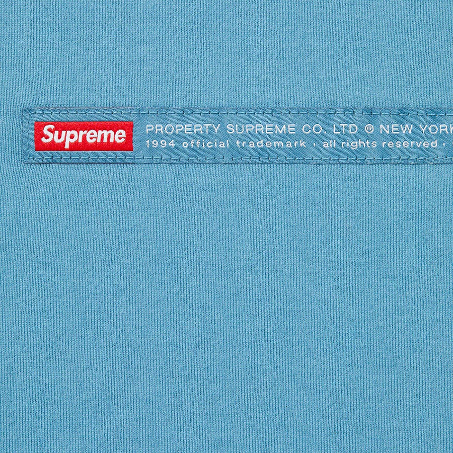 Supreme Property Label S S Top (FW22) - Light Slate - $68