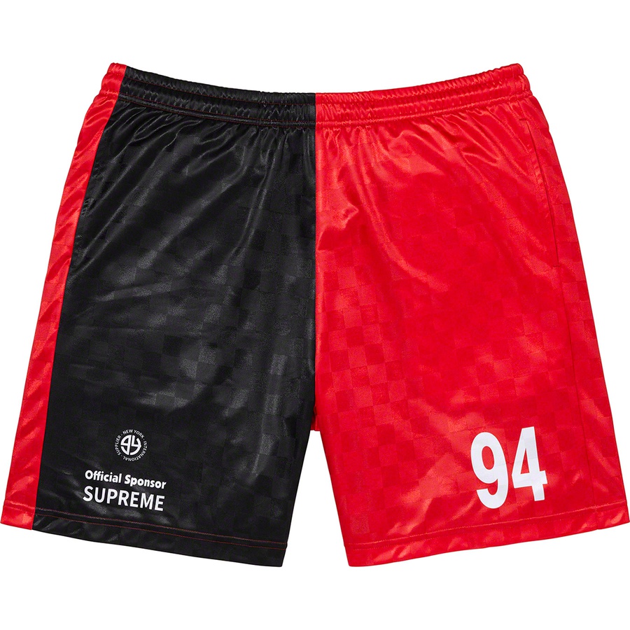 Details on Split Soccer Short Black from fall winter
                                                    2022 (Price is $98)