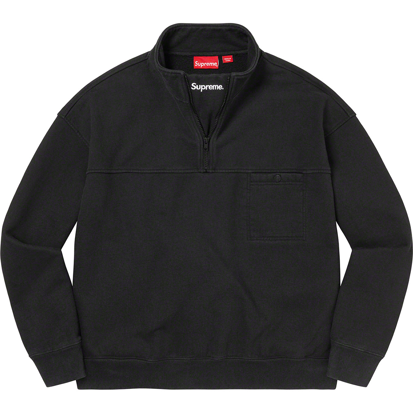 Washed Half Zip Pullover - fall winter 2022 - Supreme