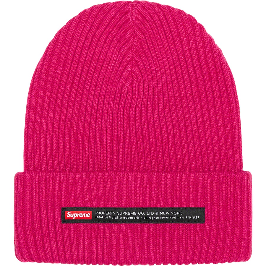 Details on Property Label Beanie Magenta from fall winter
                                                    2022 (Price is $38)