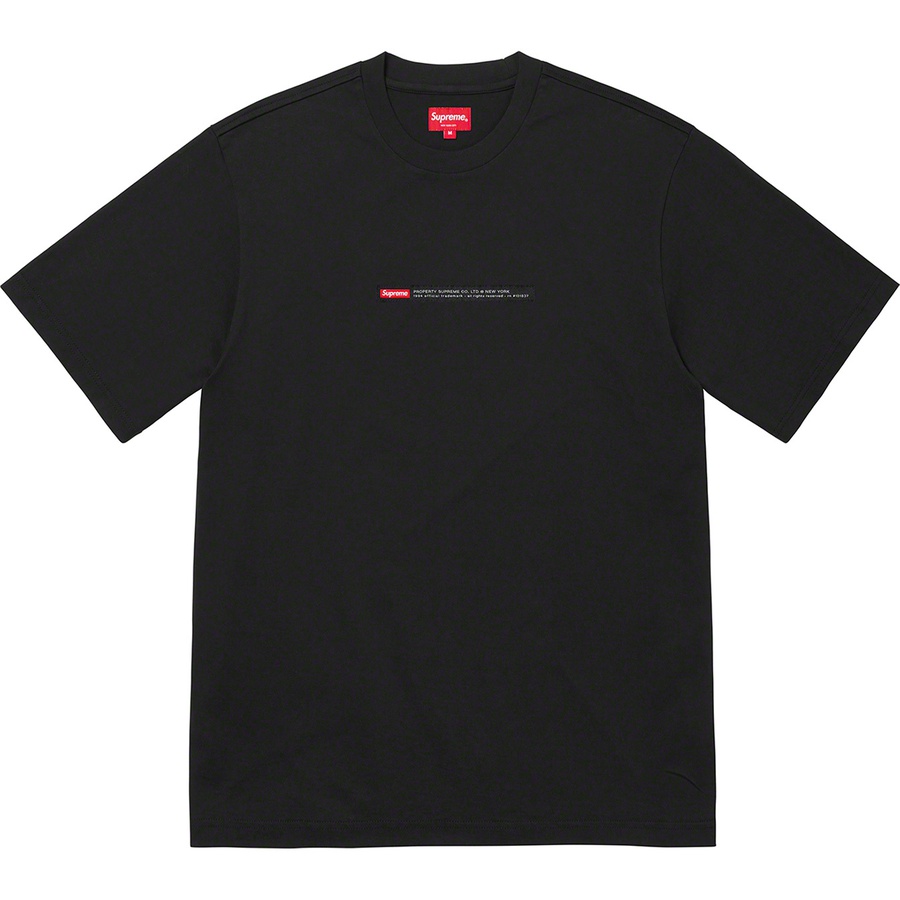 Supreme Property Label S S Top (FW22) - Black - $68