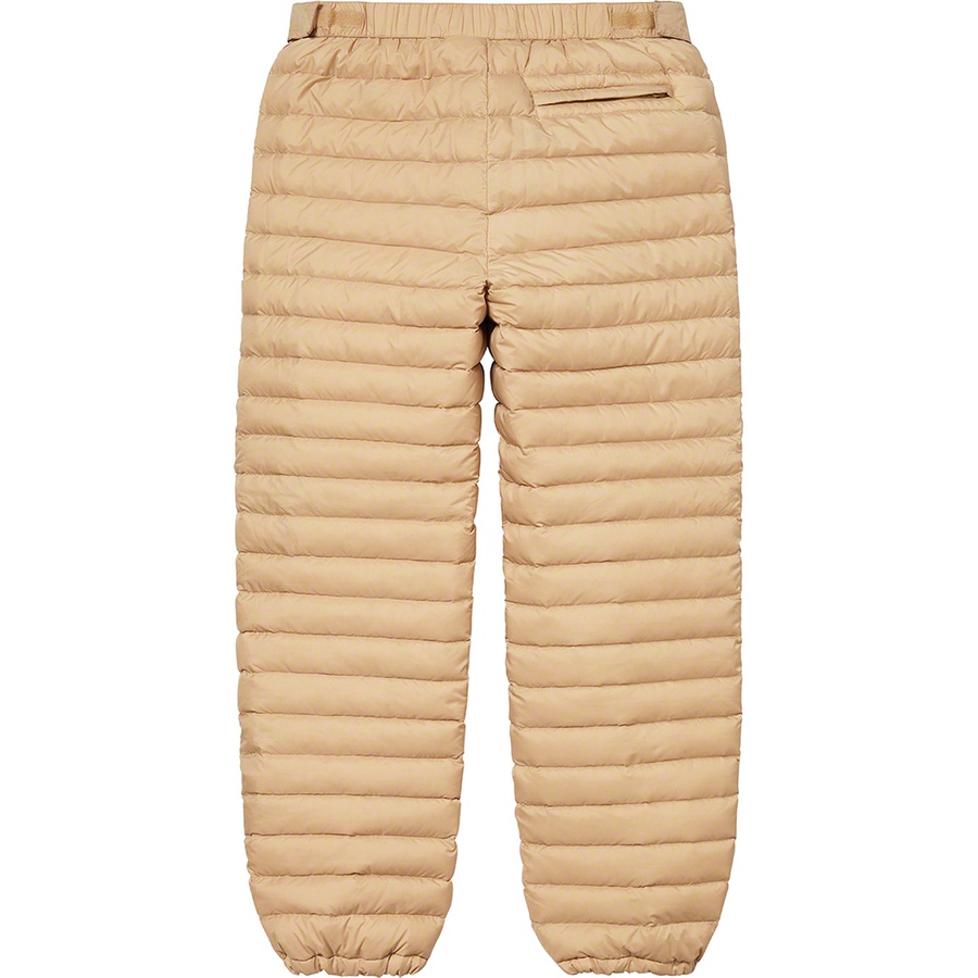 Details on Micro Down Pant Tan from fall winter
                                                    2022 (Price is $188)