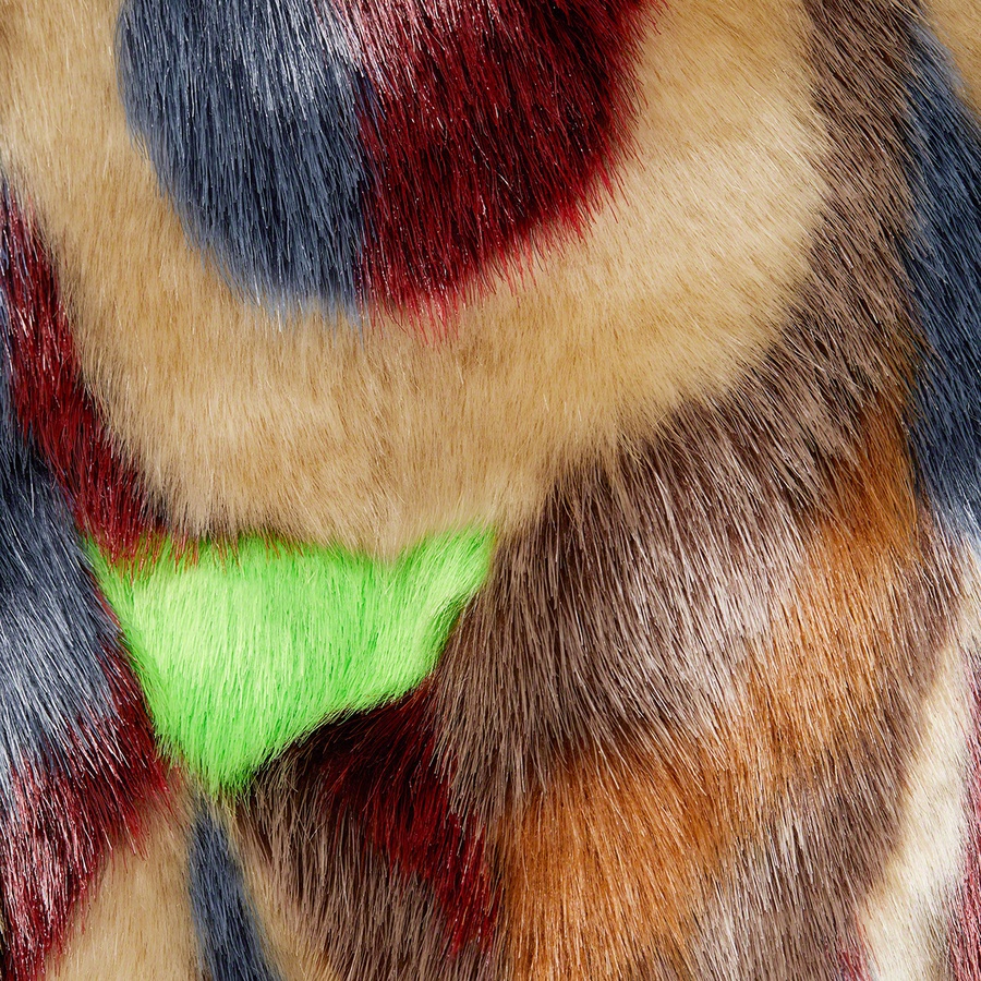 Details on Multicolor Faux Fur Bomber Jacket Multicolor from fall winter
                                                    2022 (Price is $498)