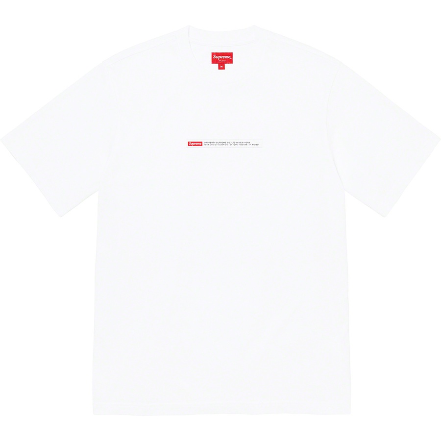 Supreme Property Label S S Top (FW22) - White - $68