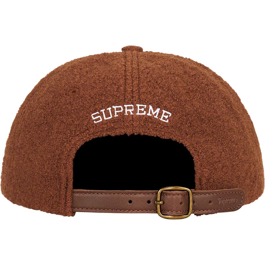 Details on Boiled Wool S Logo 6-Panel Brown from fall winter 2022 (Price is $58)