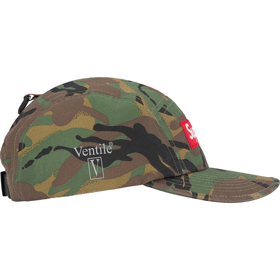 Details on Ventile Camp Cap Woodland Camo from fall winter 2022 (Price is $54)