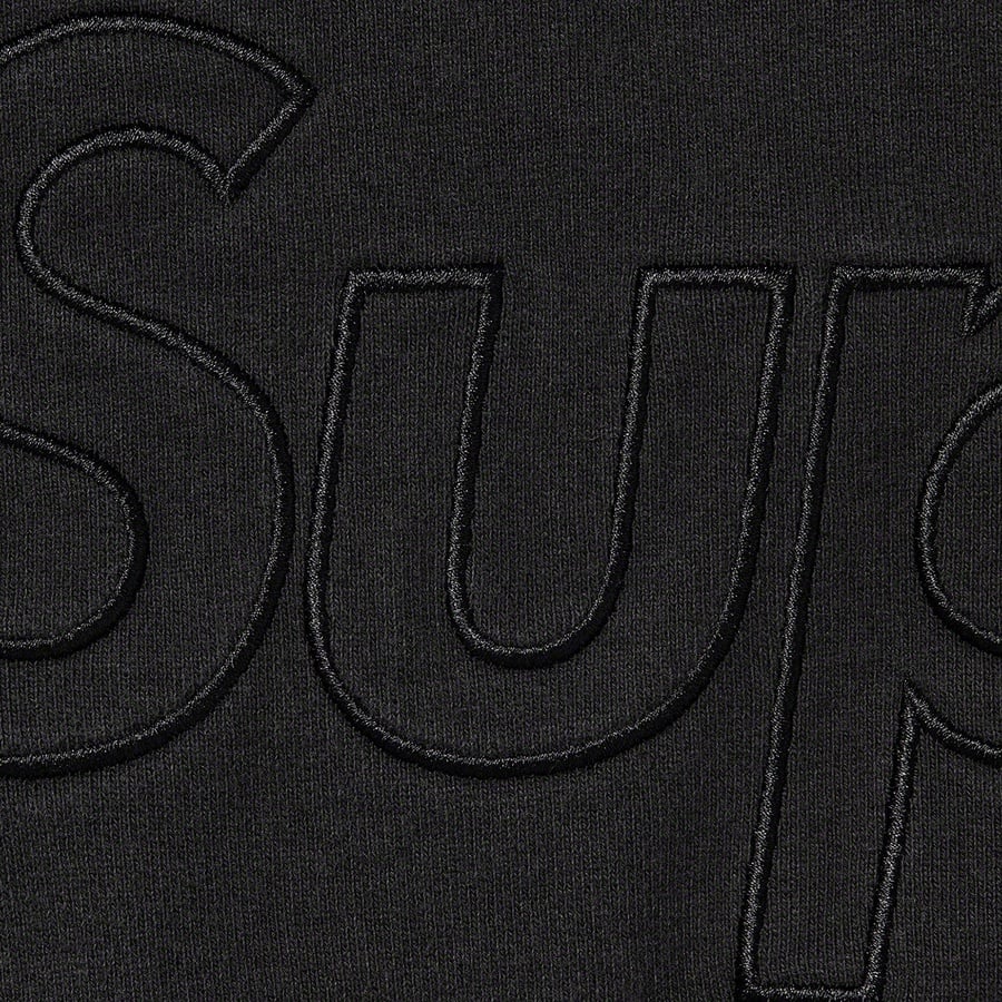 Supreme Washed Half Zip Pullover (FW22) - Black - $158