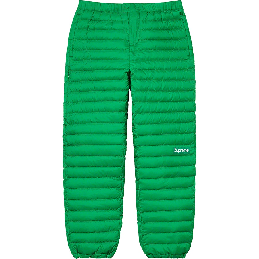 Details on Micro Down Pant Green from fall winter
                                                    2022 (Price is $188)