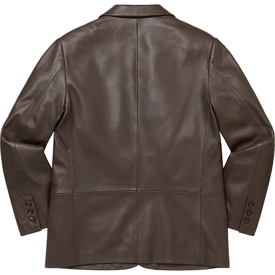 Details on Leather Blazer Brown from fall winter
                                                    2022 (Price is $498)