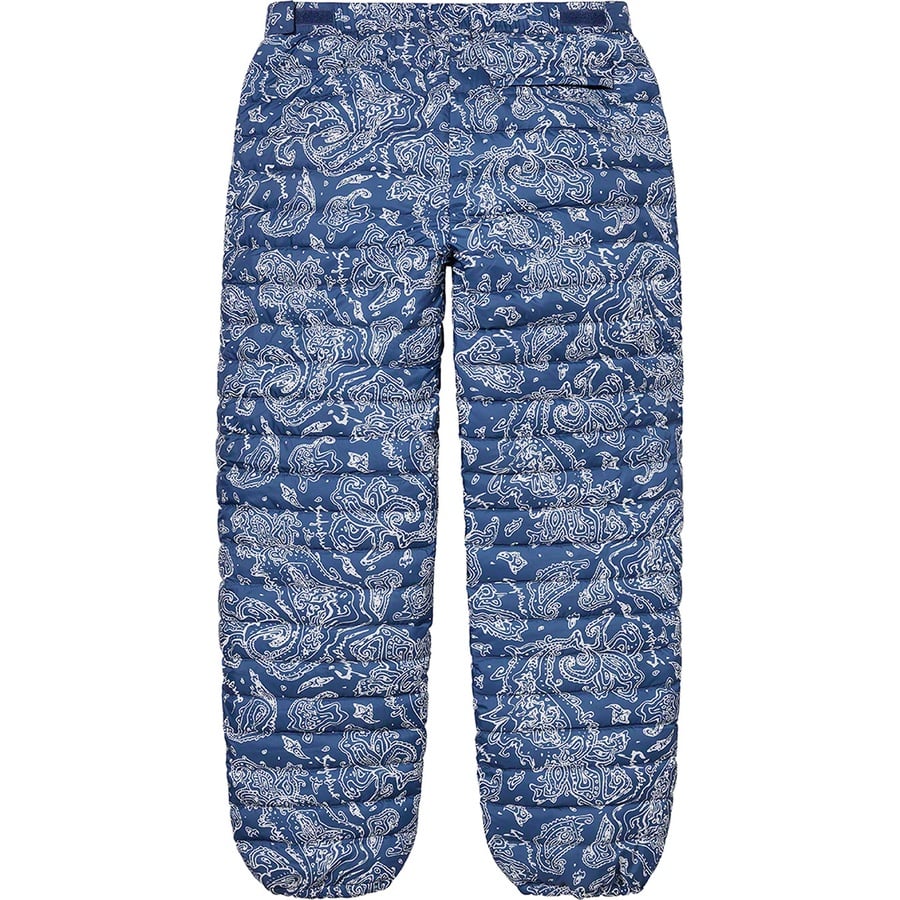 Details on Micro Down Pant Blue Paisley from fall winter
                                                    2022 (Price is $188)