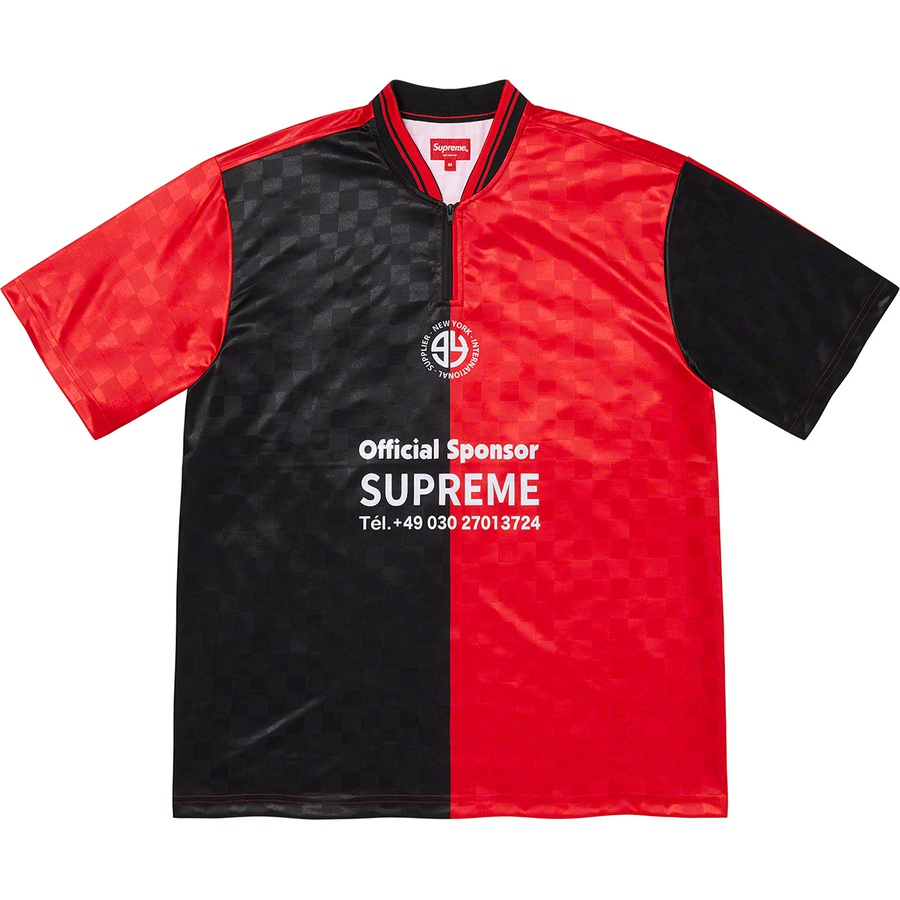 Details on Split Soccer Jersey Black from fall winter 2022 (Price is $98)