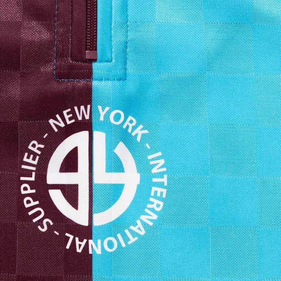 Details on Split Soccer Jersey Burgundy from fall winter 2022 (Price is $98)