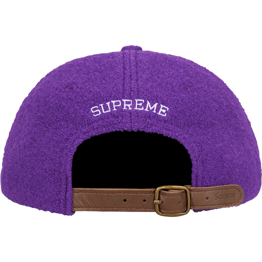 Details on Boiled Wool S Logo 6-Panel Purple from fall winter 2022 (Price is $58)