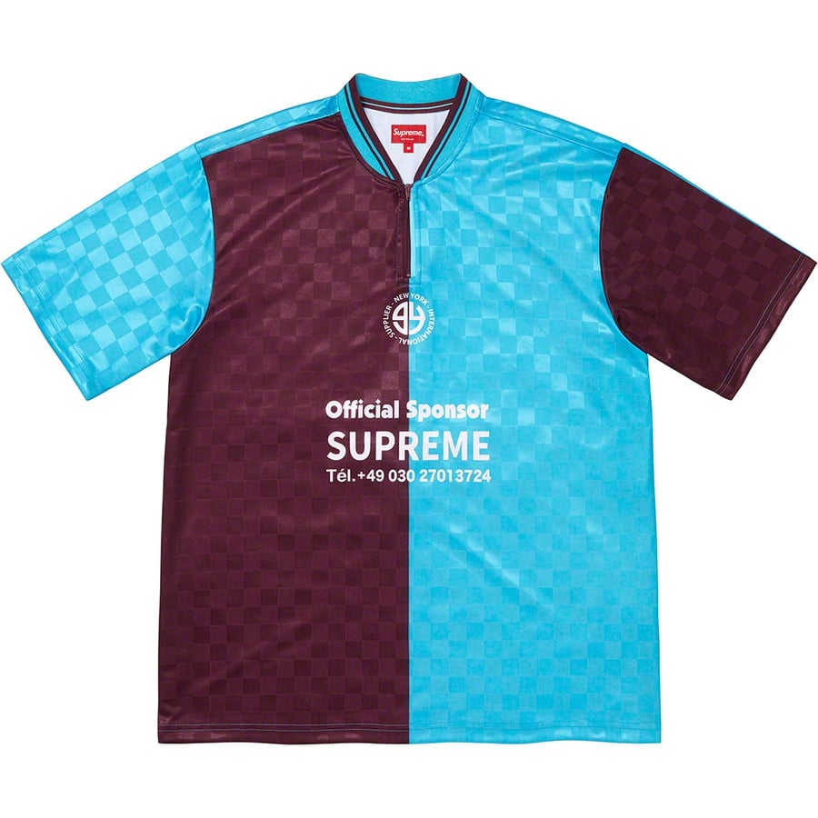 Details on Split Soccer Jersey Burgundy from fall winter
                                                    2022 (Price is $98)