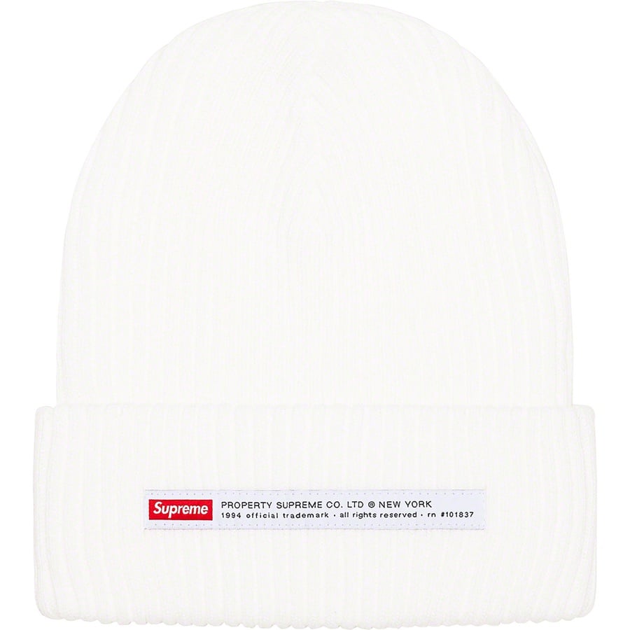 Details on Property Label Beanie White from fall winter
                                                    2022 (Price is $38)