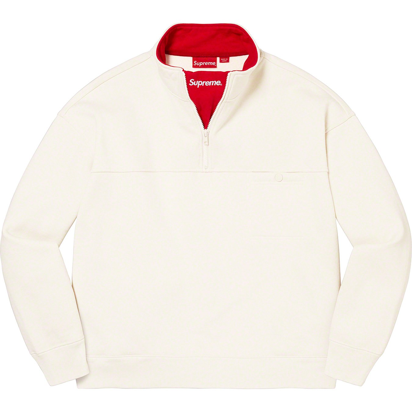 Washed Half Zip Pullover - fall winter 2022 - Supreme