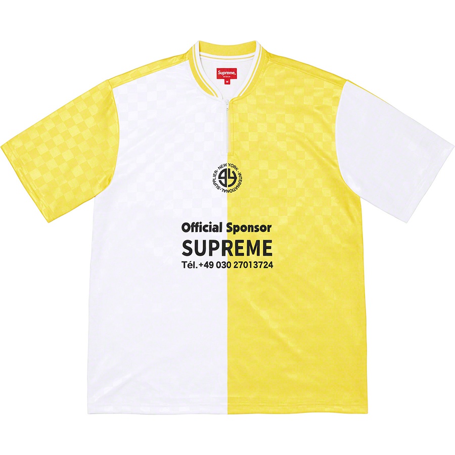 Details on Split Soccer Jersey White from fall winter 2022 (Price is $98)