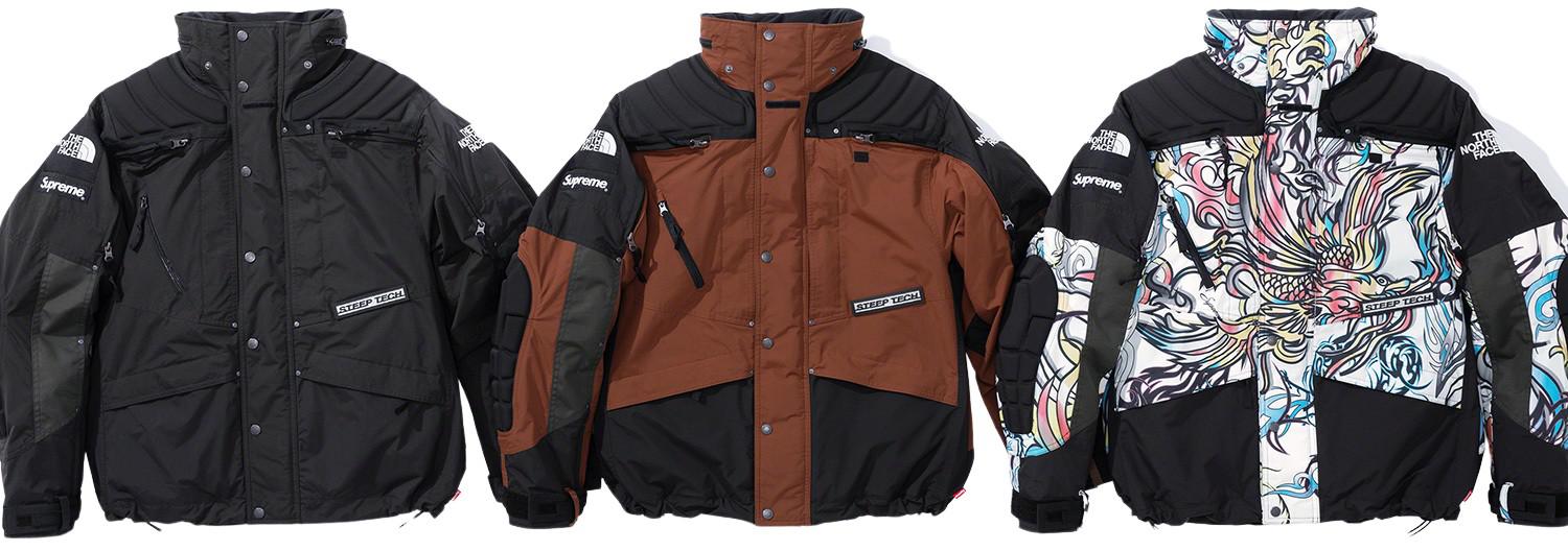 Supreme The North Face Steep Tech Apogee Jacket White Men's - FW21