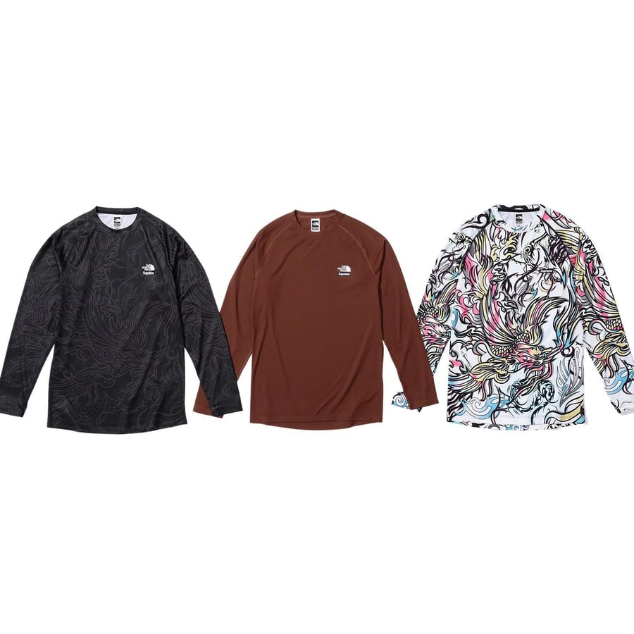 Supreme Supreme The North Face Base Layer L S Top released during fall winter 22 season