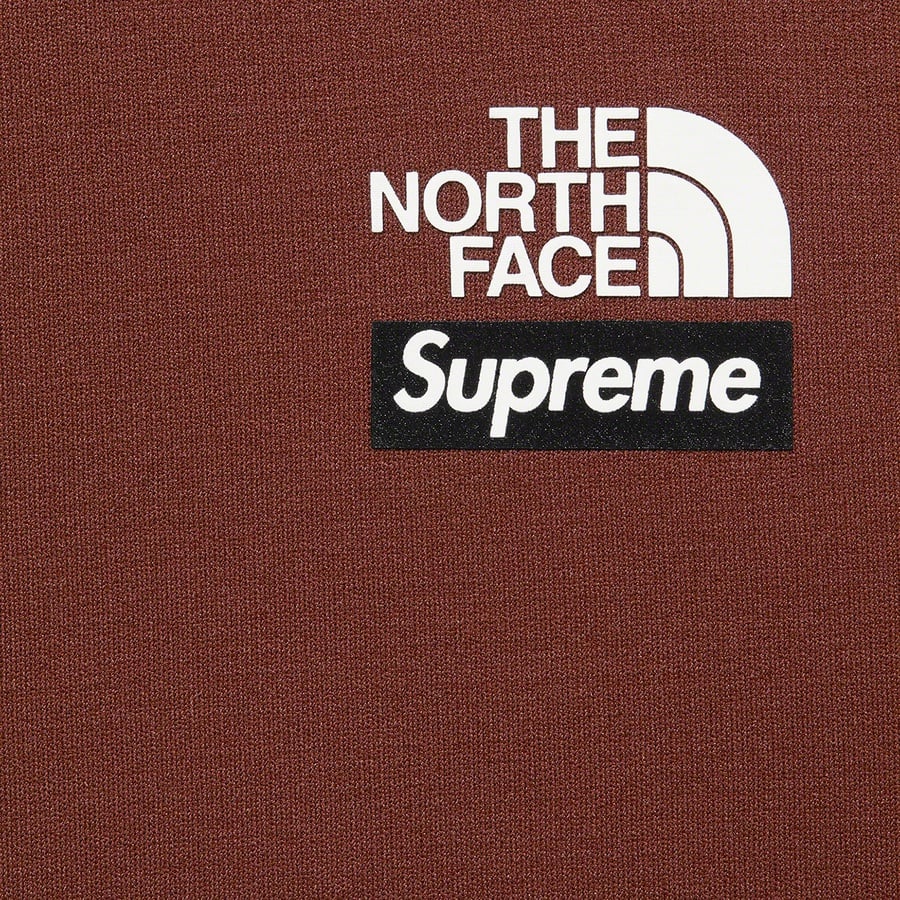 Details on Supreme The North Face Base Layer L S Top Brown from fall winter 2022 (Price is $88)