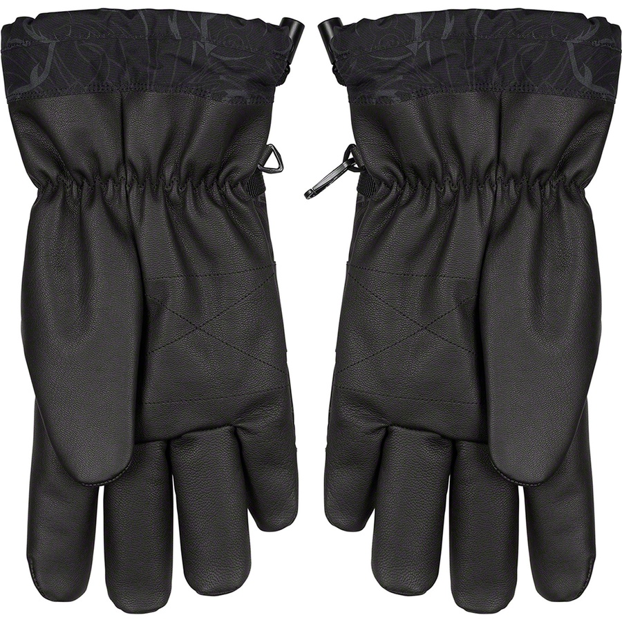 Details on Supreme The North Face Steep Tech Gloves Black Dragon from fall winter
                                                    2022 (Price is $110)