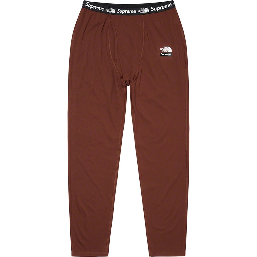 Details on Supreme The North Face Base Layer Pant Brown from fall winter
                                                    2022 (Price is $88)