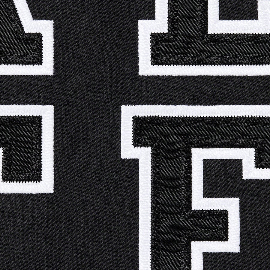 Details on Denim Baseball Jersey Black from fall winter
                                                    2022 (Price is $148)