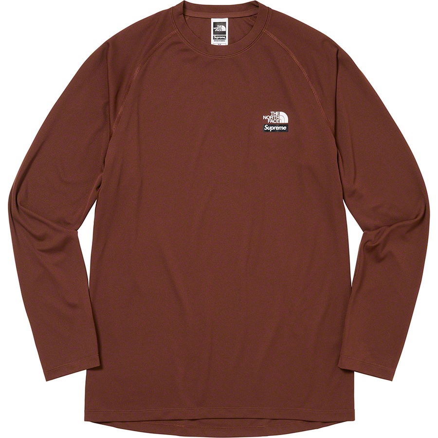 Details on Supreme The North Face Base Layer L S Top Brown from fall winter 2022 (Price is $88)