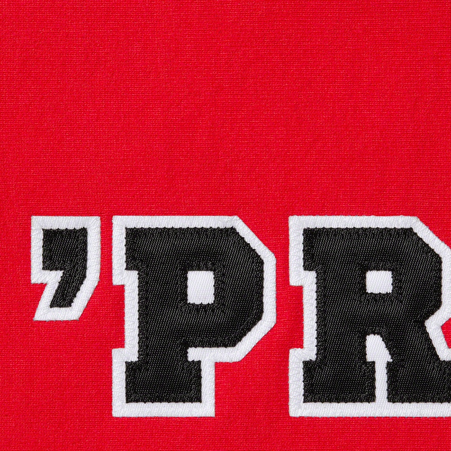 Details on Preme Hooded Sweatshirt Red from fall winter 2022 (Price is $158)
