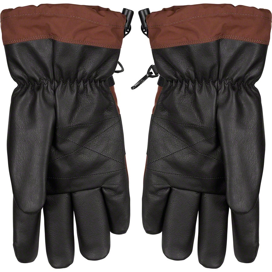 Details on Supreme The North Face Steep Tech Gloves Brown from fall winter
                                                    2022 (Price is $110)