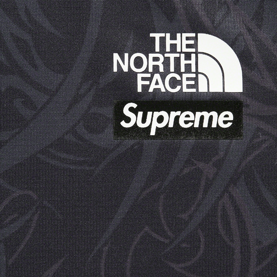 Details on Supreme The North Face Base Layer L S Top Black Dragon from fall winter 2022 (Price is $88)