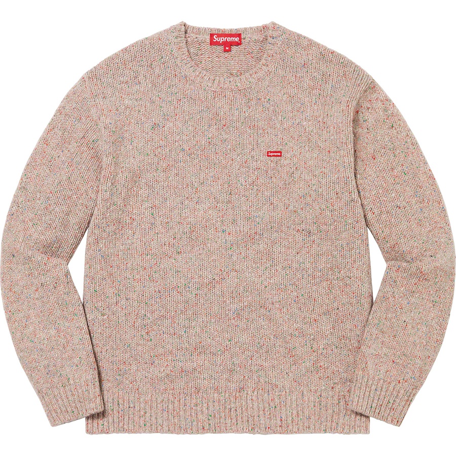 Details on Small Box Speckle Sweater Heather Multicolor from fall winter 2022 (Price is $148)