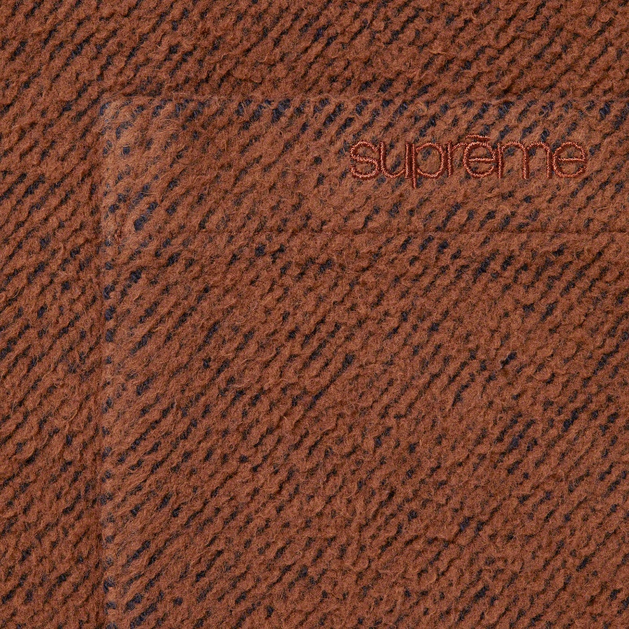 Details on Brushed Flannel Twill Shirt Brown from fall winter 2022 (Price is $138)