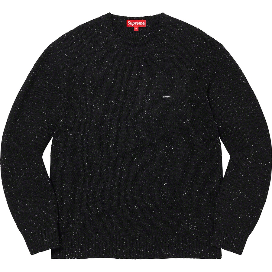 Details on Small Box Speckle Sweater Black from fall winter 2022 (Price is $148)